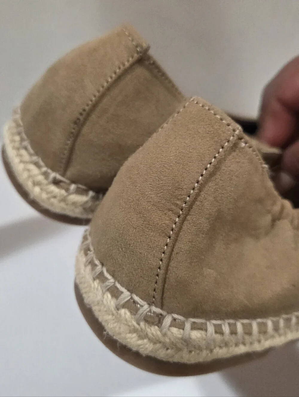 Esprit Women’s Suede Espadrille Flats in Brown 8 .